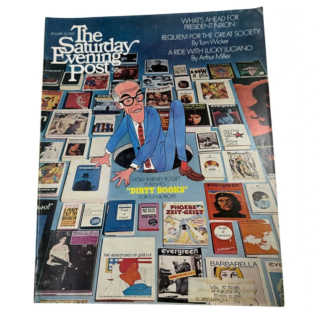 The Saturday Evening Post Jan 25 1969 Barney Rosset Dirty Books Arthur Miller